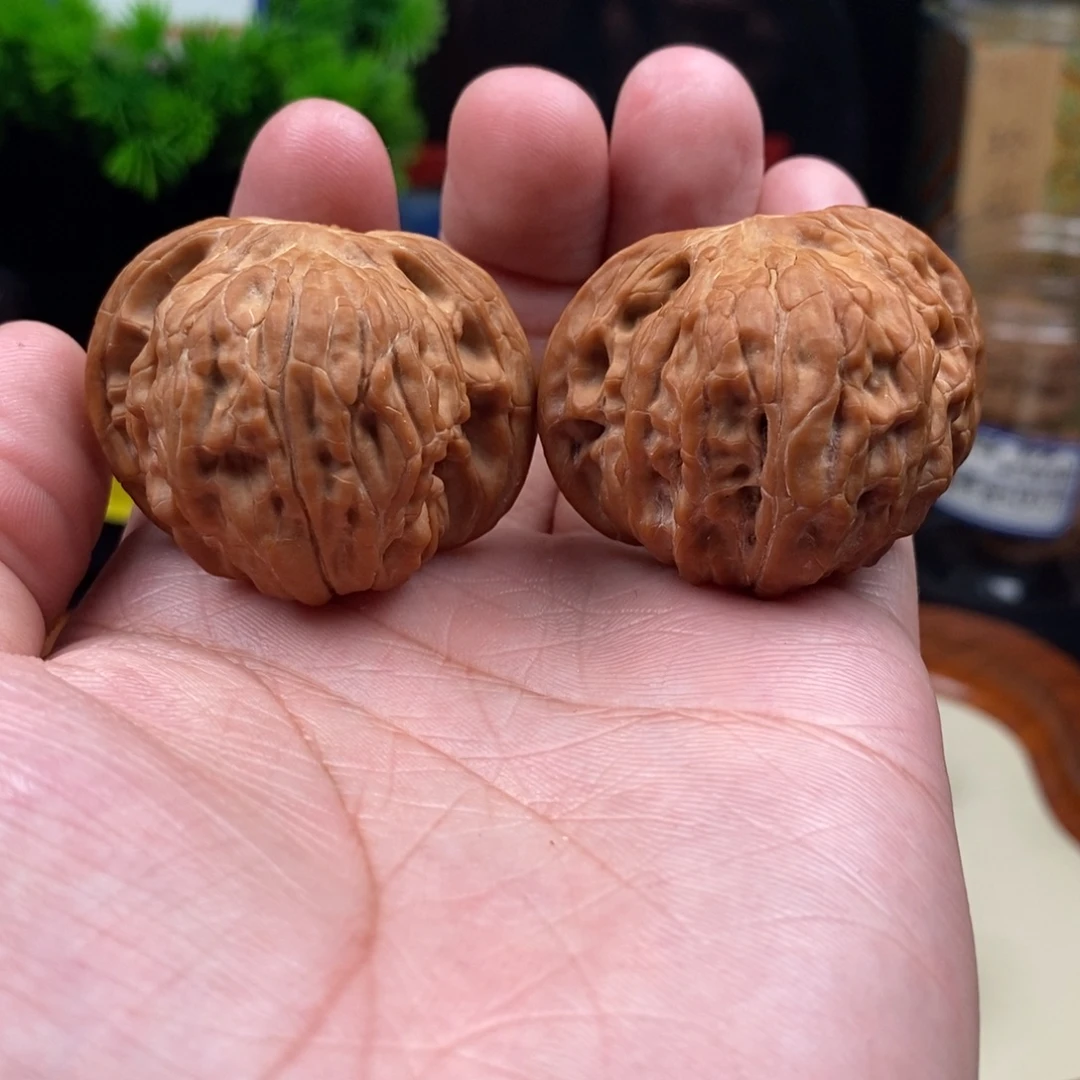 把件文玩核桃蝴蝶磨42