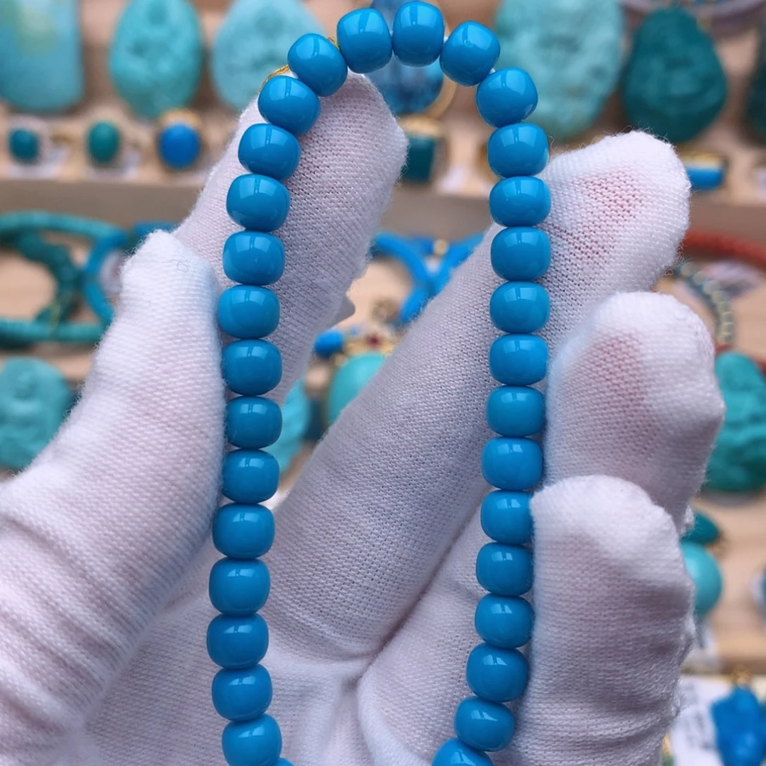 绿松石未镶嵌珠宝奇石6mm