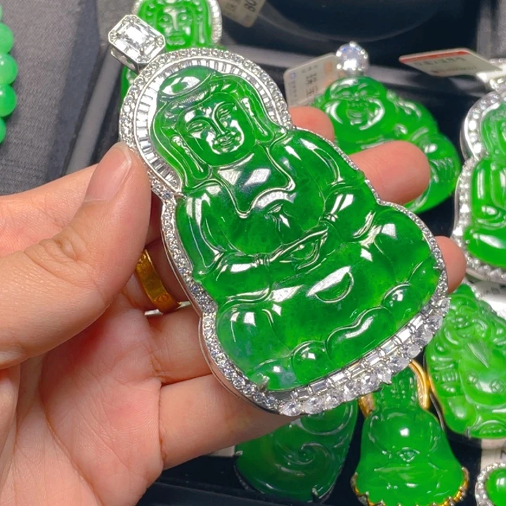 翡翠未镶嵌吊坠(不含链)