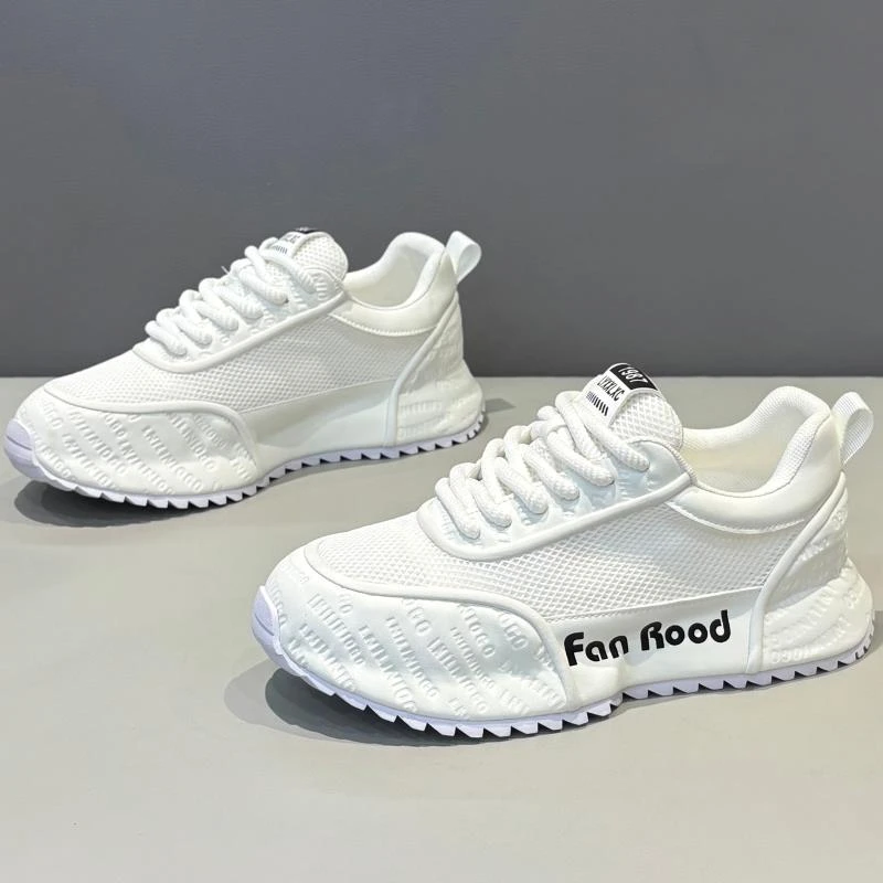 男鞋2025夏季新款小白鞋网面透气运动休闲鞋增高阿甘老爹鞋欧洲站