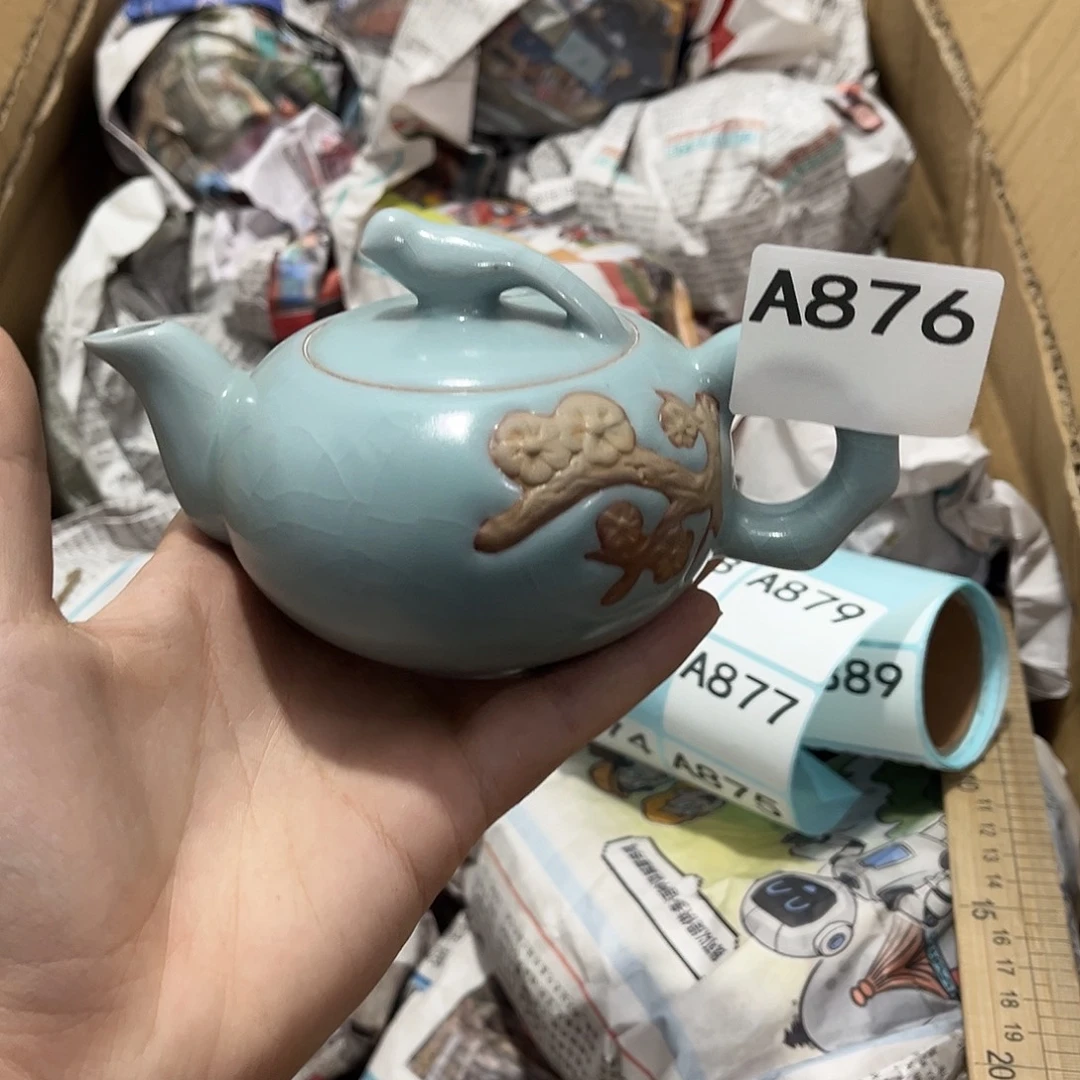 瓷片茶摆件工艺品摆件666