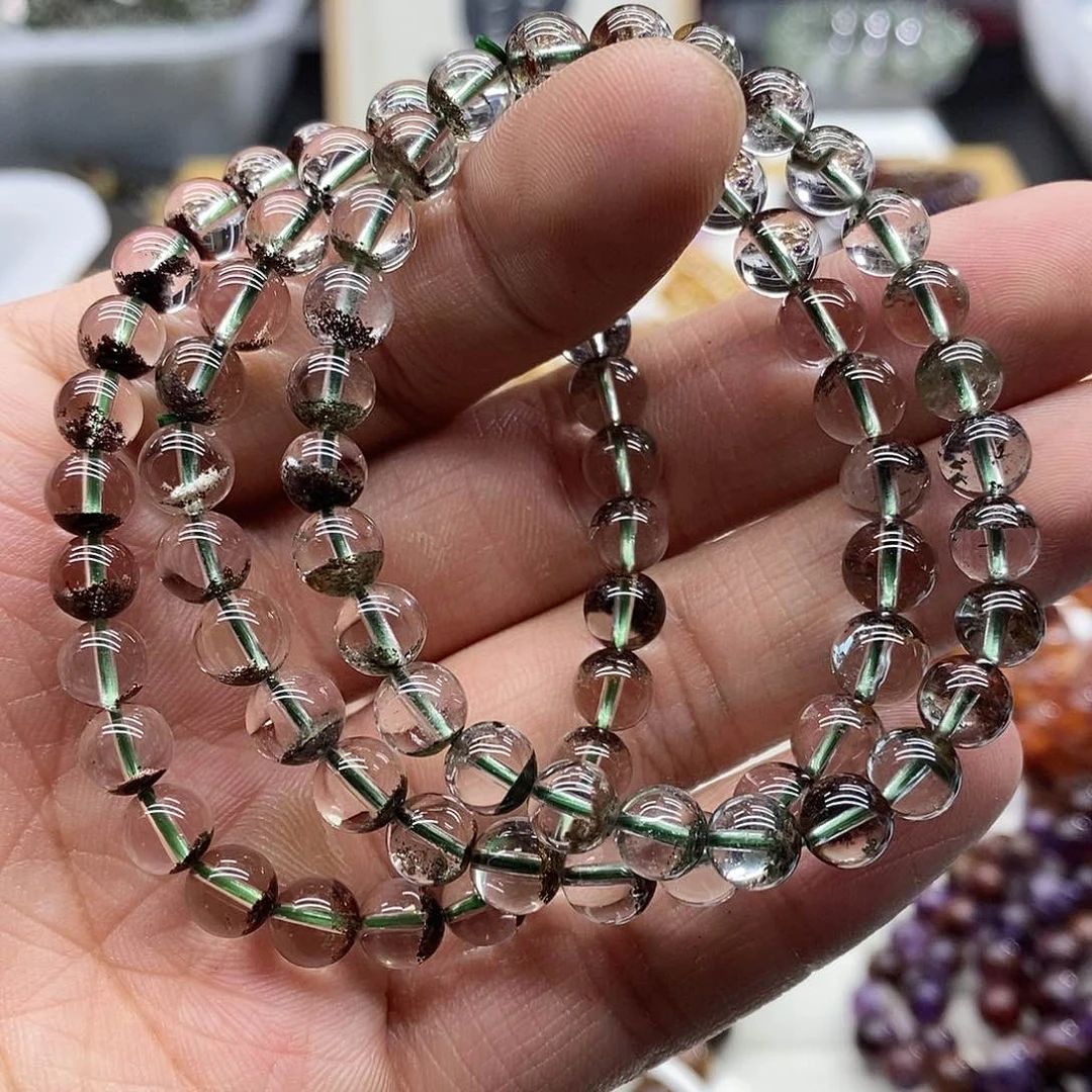 水晶手串未镶嵌多样性发货发一条