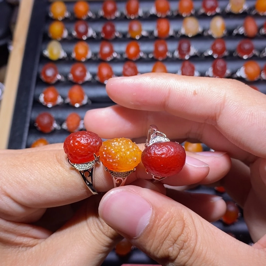 满***）玛瑙/玉髓合金戒指