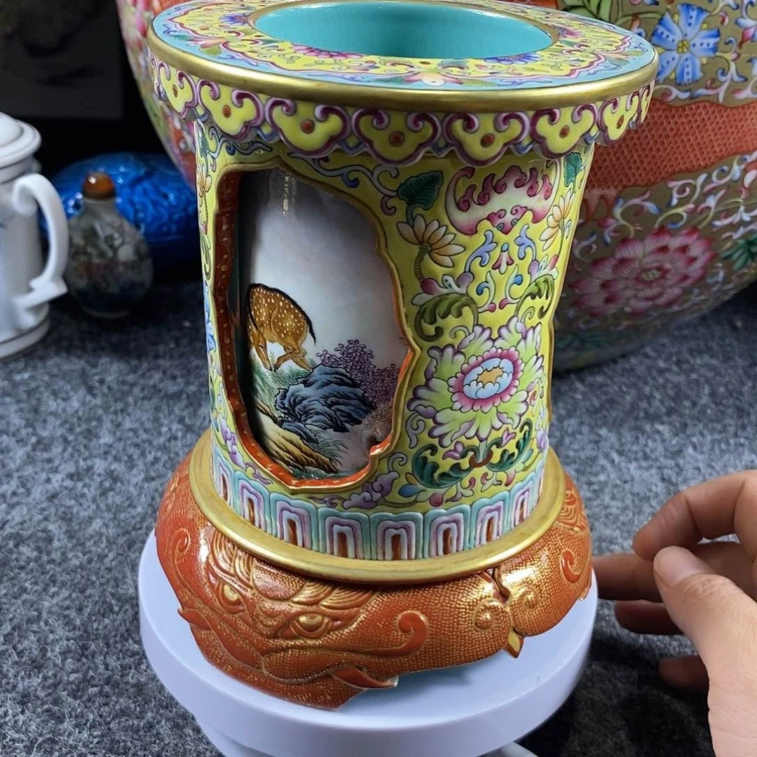 摆件用****8手工手绘陶瓷摆件工艺品