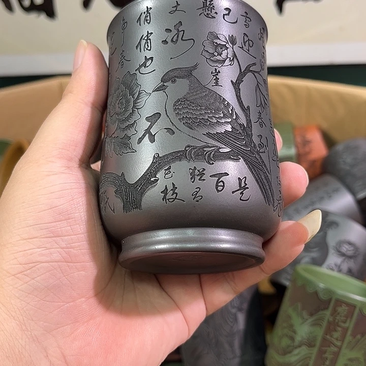茶杯紫砂全手工紫砂主人杯
