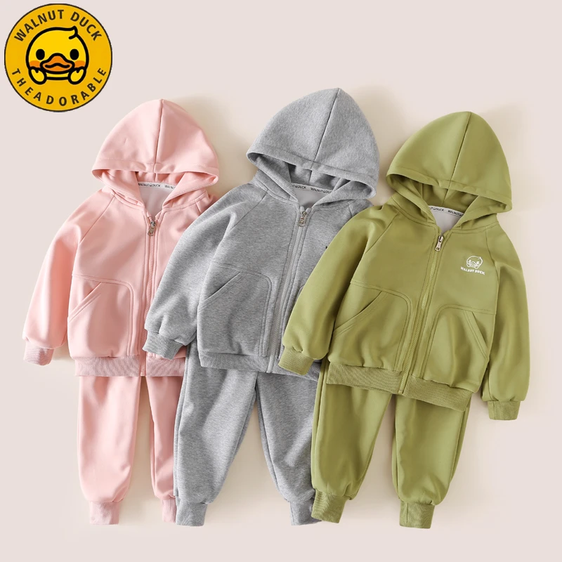 小黄鸭儿童春款童装两件套新款休闲运动套装XT538-AM