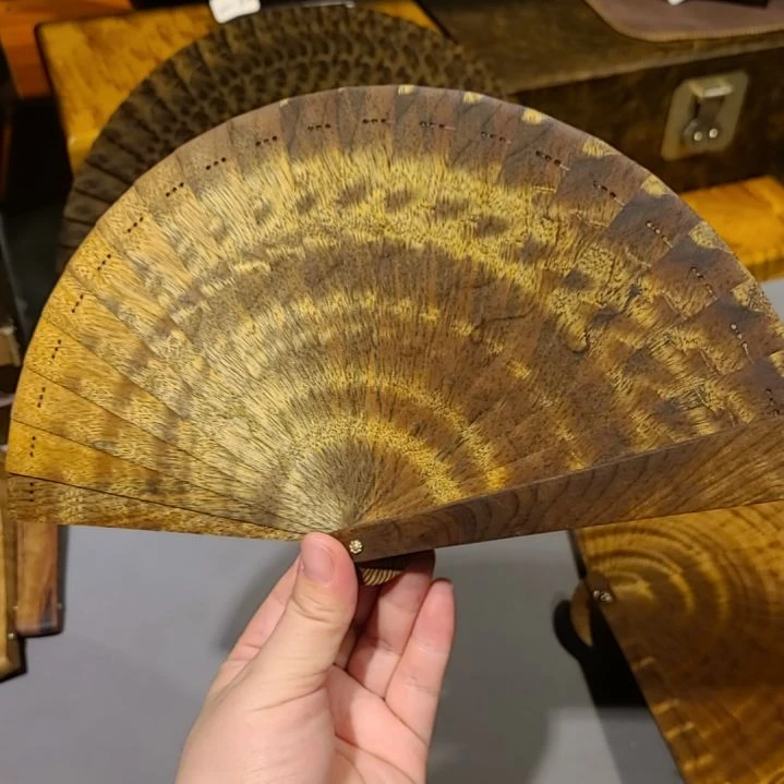 扇子15小叶桢楠金丝楠木苏扇