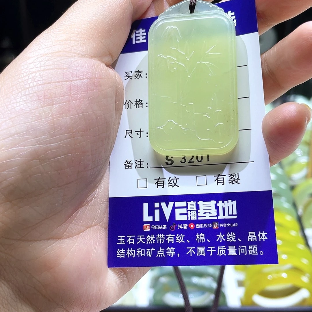 蛇纹石玉未镶嵌颈饰琦*3201