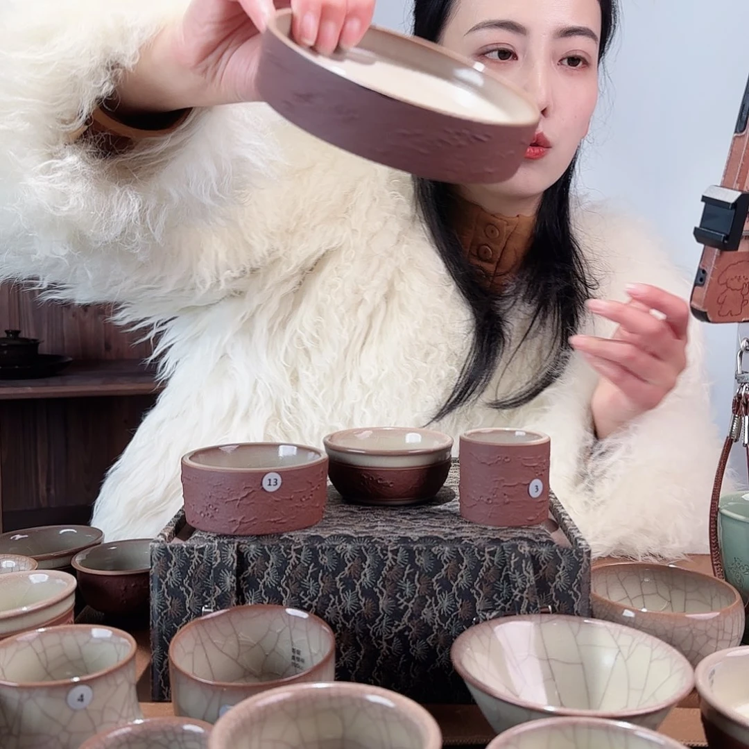 摆件瓷壶承恒星直壁