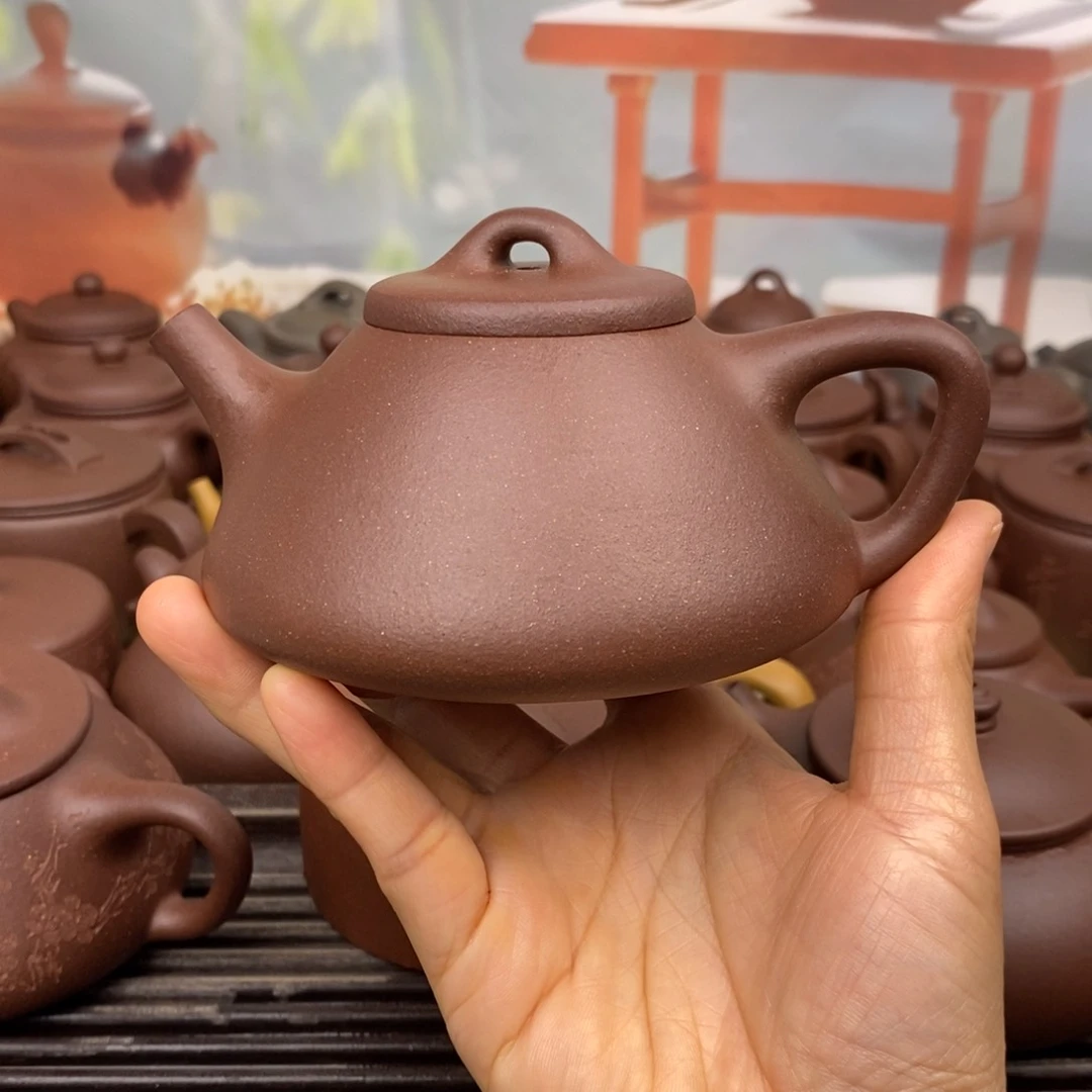 茶壶紫砂风釉200cccc羊角山紫泥