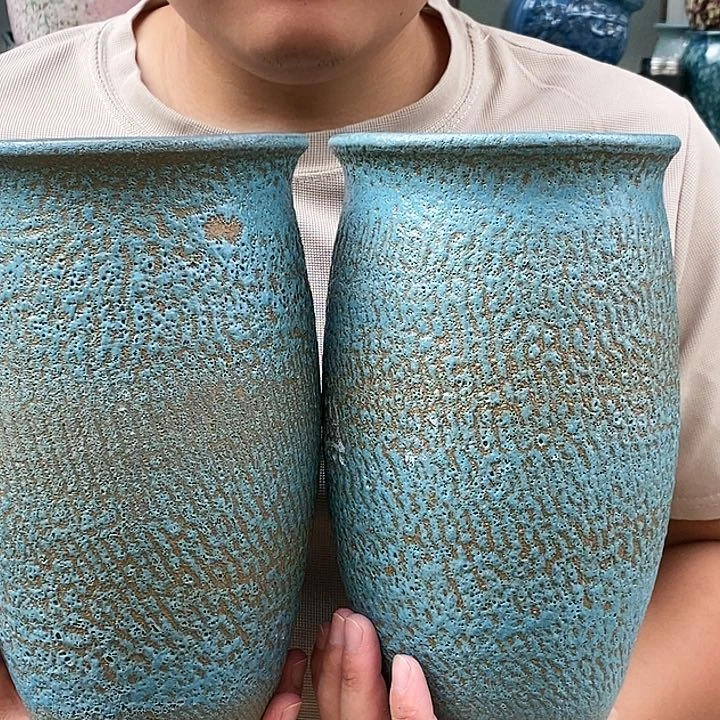 紫砂花盆口15高25瑕疵