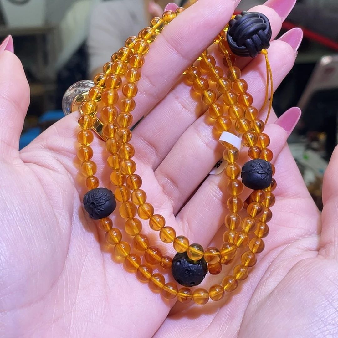 未镶嵌琥珀裸石5金珀设计款