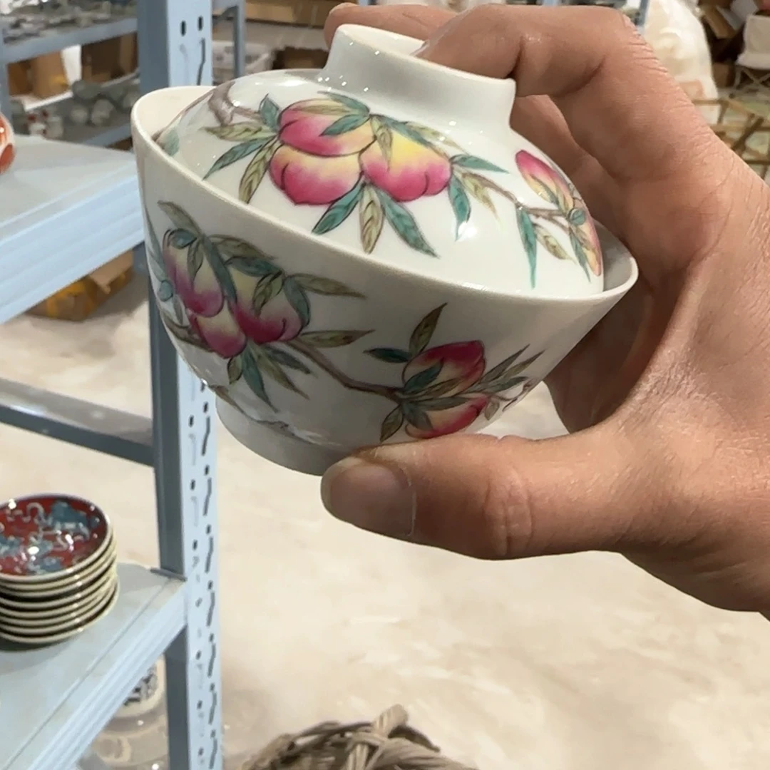 瓷片摆件手绘瓷器全部处理