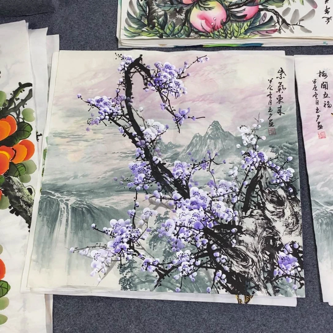 国画68✖️68山水梅花画画画画画画画画