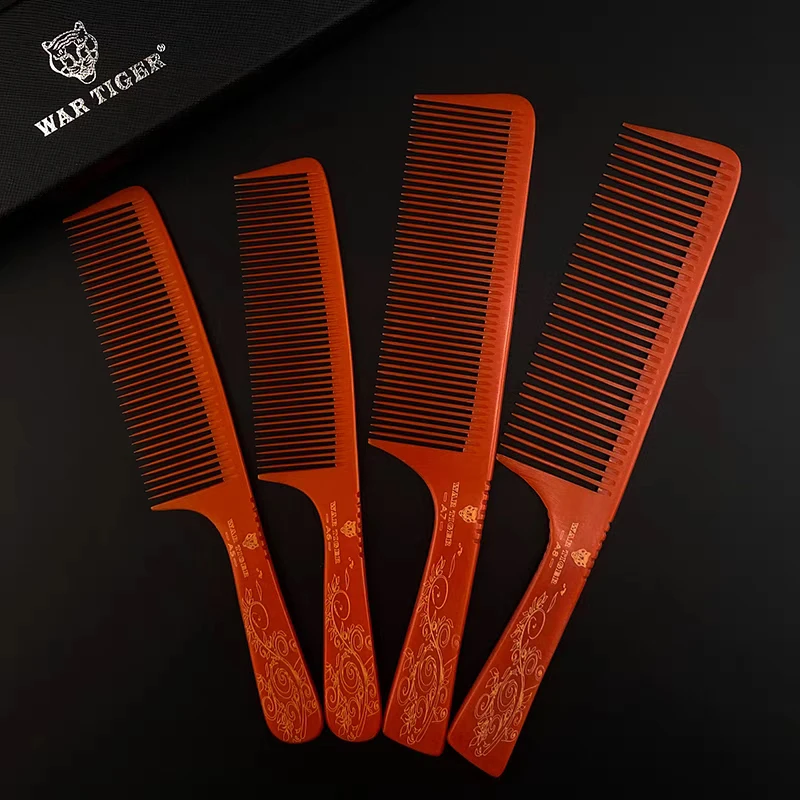 战虎防静电平头理发店专用男士剪发梳通用剪发电木男战虎男发梳