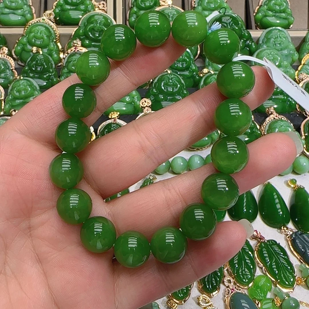 和田玉（碧玉）手链未镶嵌