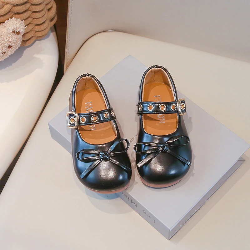 女童公主鞋儿童皮鞋2025春秋玛丽珍白色洋气小女孩软底单鞋宝宝鞋