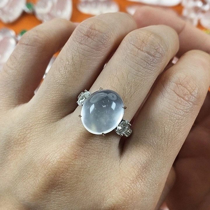 石英质玉银S925镶嵌颈饰