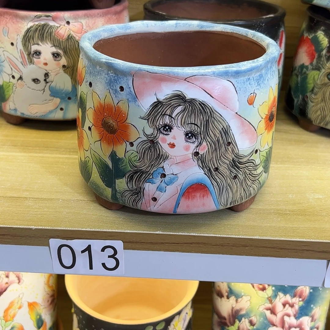 景德镇炫彩手绘口12高11