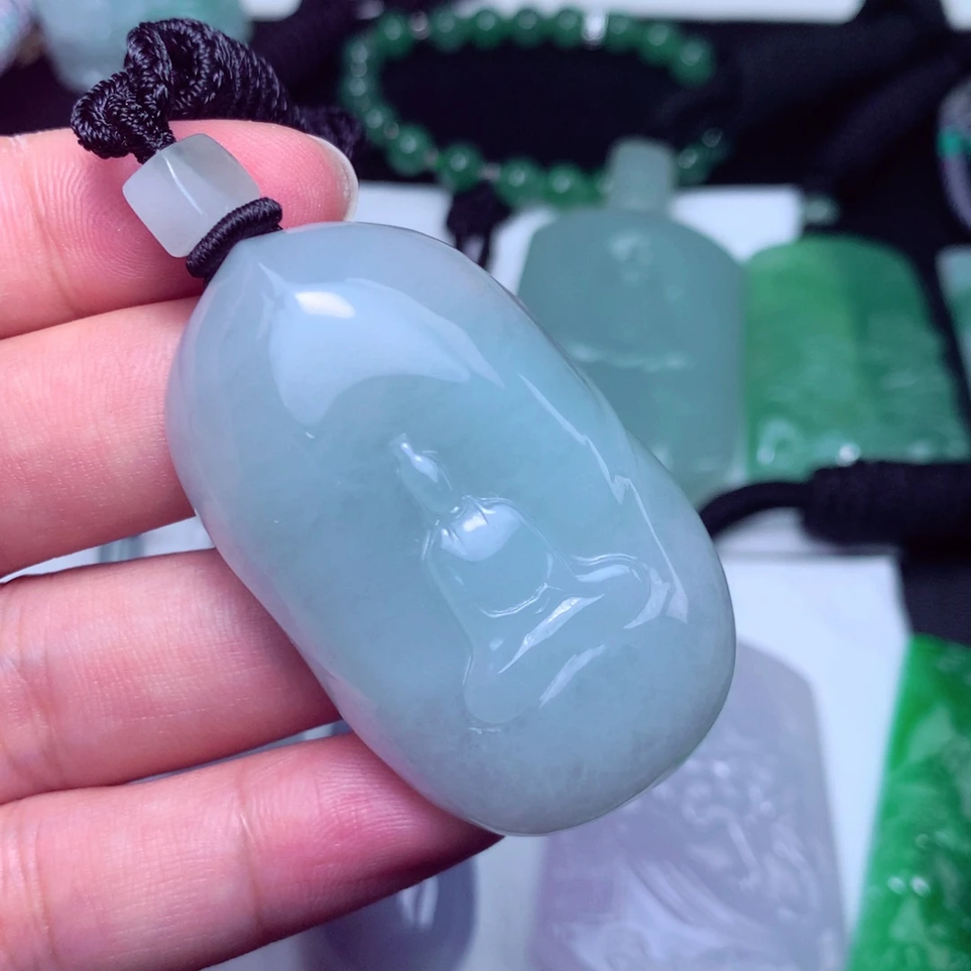 颈饰未镶嵌翡翠天然A货翡翠