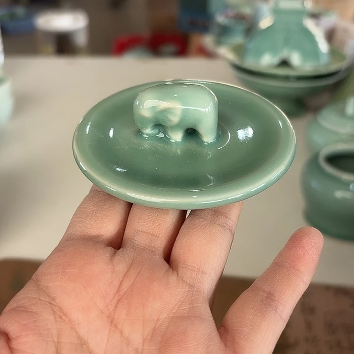 龙泉云间青瓷小米茶器