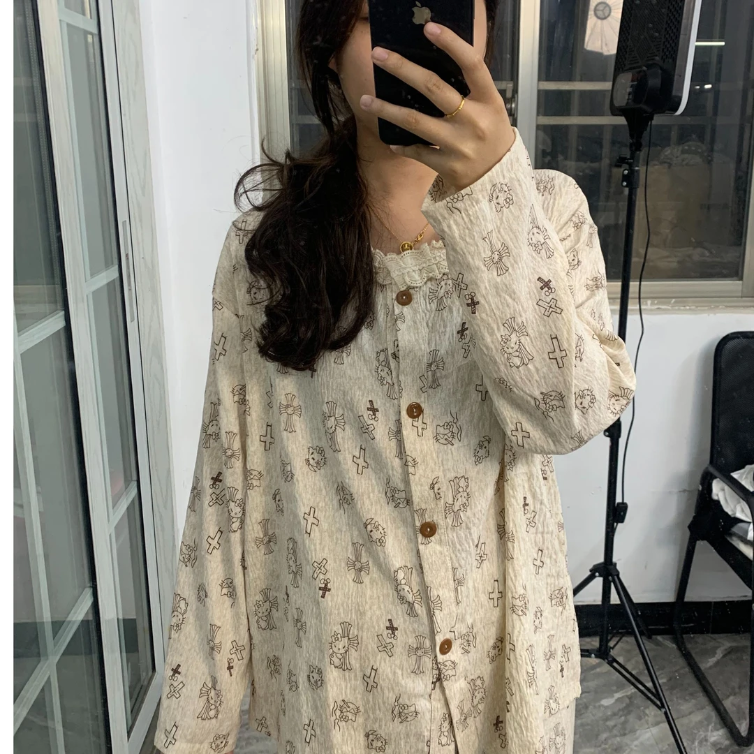 编码【B01-B30】春秋少女感睡衣夏季短袖短裤2025新款可外穿家居服