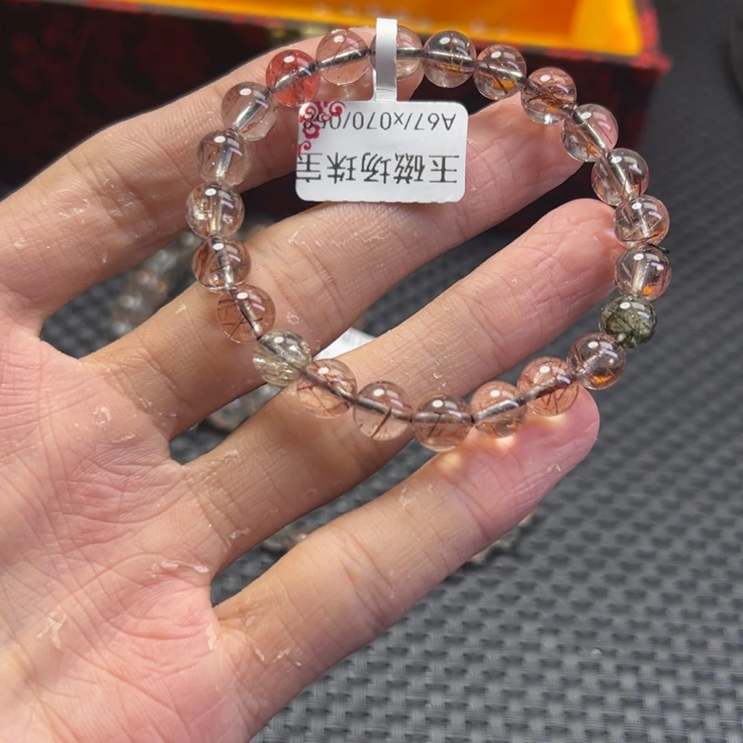 水晶手链未镶嵌黑金卡8多样性拍一发一