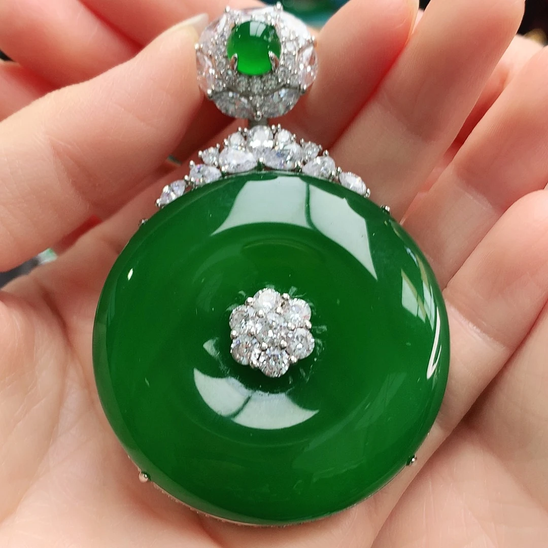 玛瑙/玉髓吊坠银S925镶嵌用****4