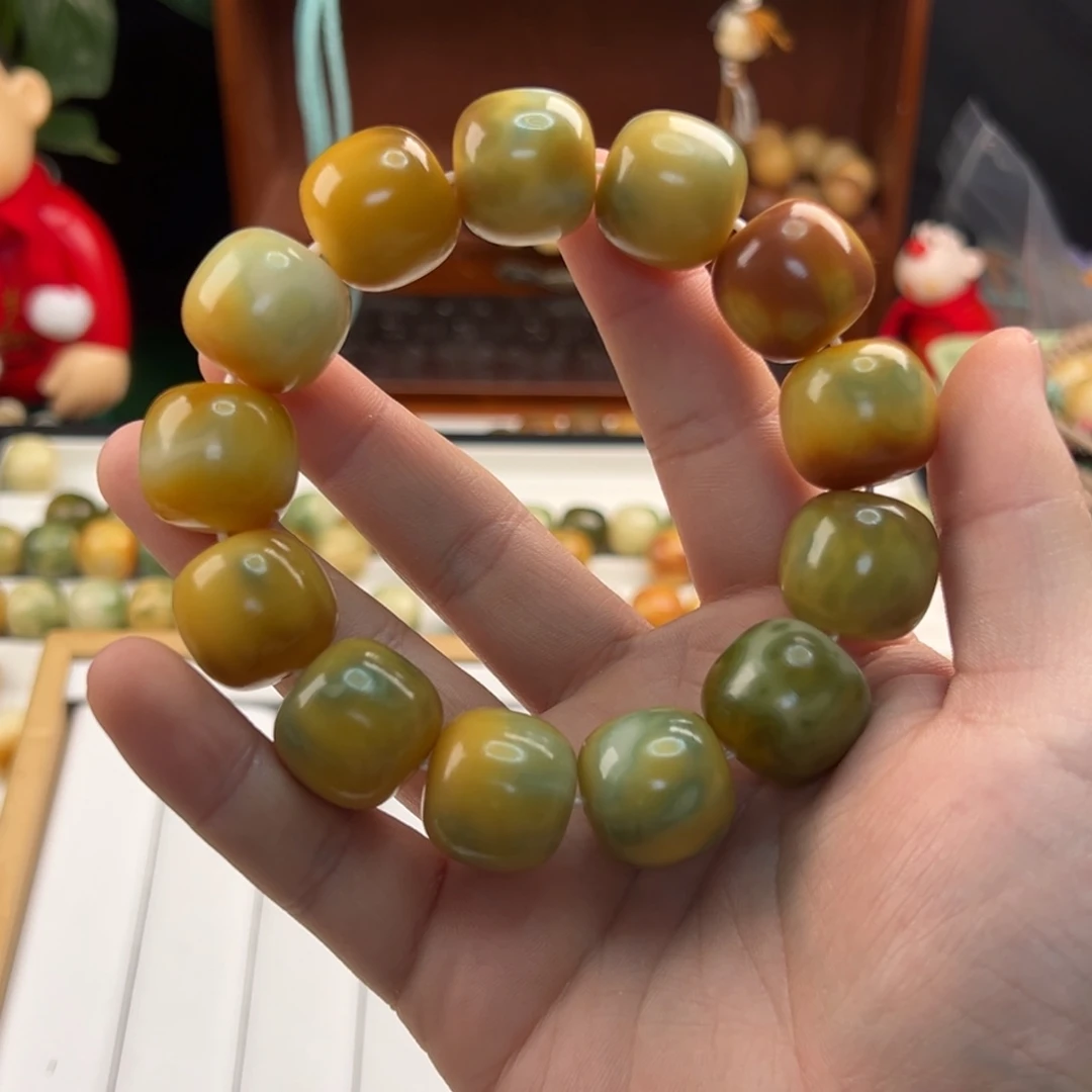 菩提根/象牙果手串?*晚微瑕卡20桶珠