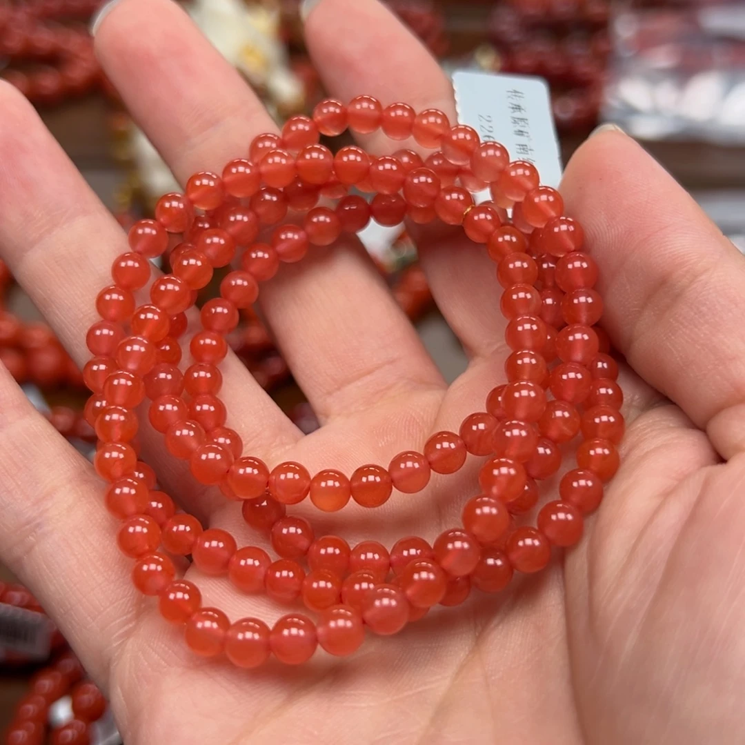 南红玛瑙未镶嵌手链