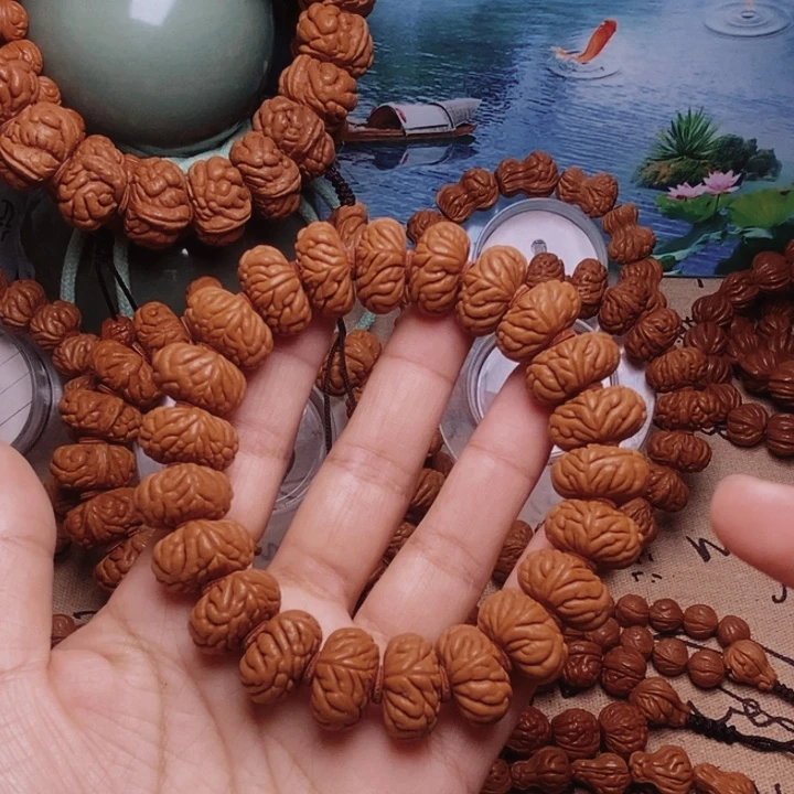 手串文玩核桃龙纹桃核