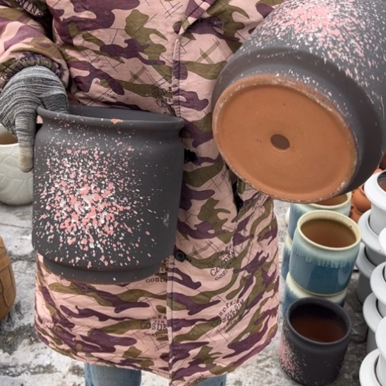 红陶口18高22瑕疵