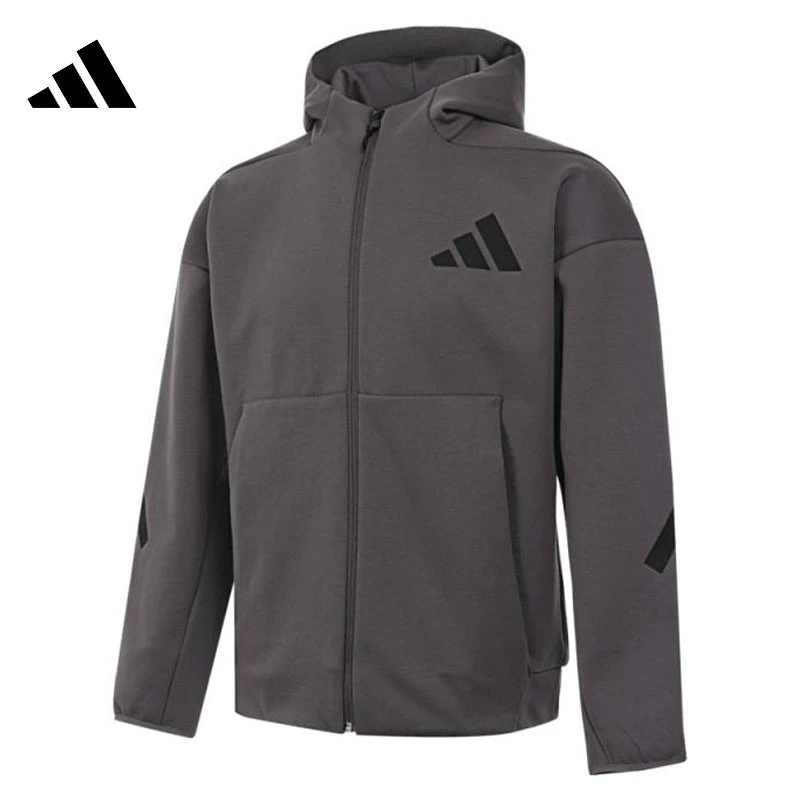 adidas阿迪达斯男子M Z.N.E. FZ针织连帽流光风外套JD2911