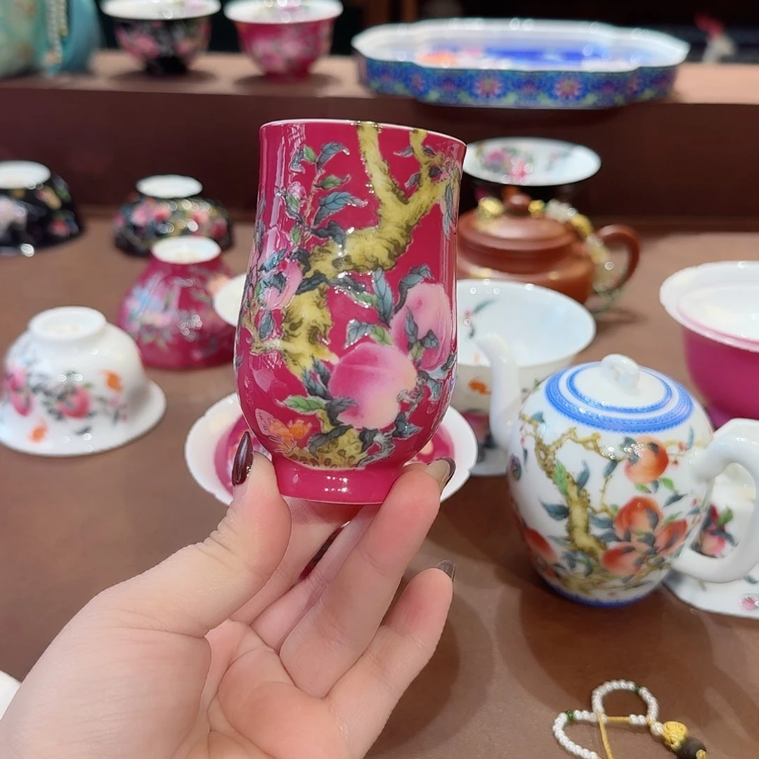 珐琅彩主人杯茶具