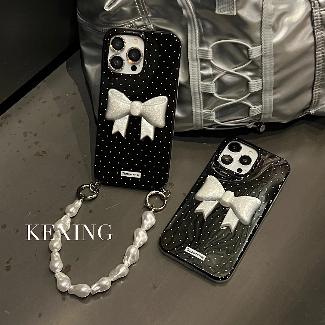 滴胶蝴蝶结ins风温柔全包防摔适用苹果16promax/15/14/13