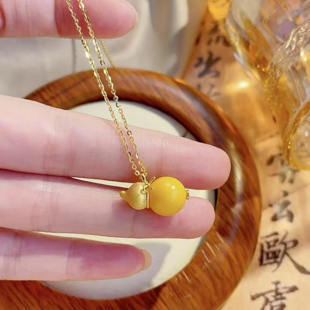 坠链均925银 d15古丽古丽【葫芦银项链】轻奢高定葫芦锁骨链00103