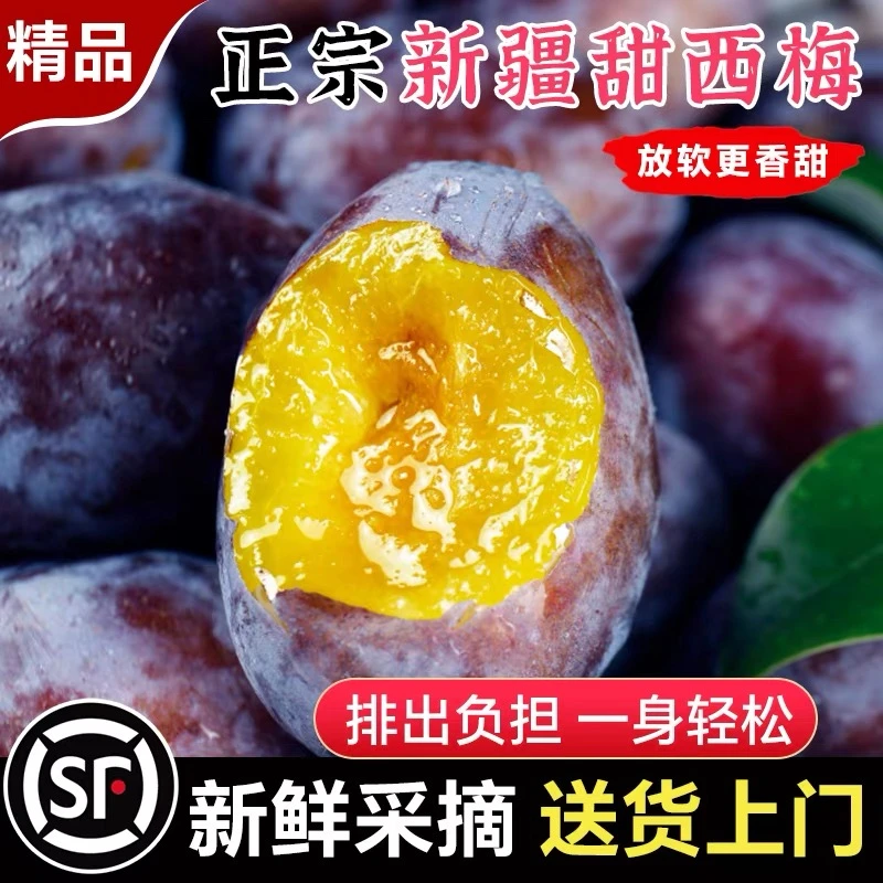 【顺丰冷链】新疆爆甜西梅鲜果当季甜西梅新鲜水果脆甜西梅整箱包邮