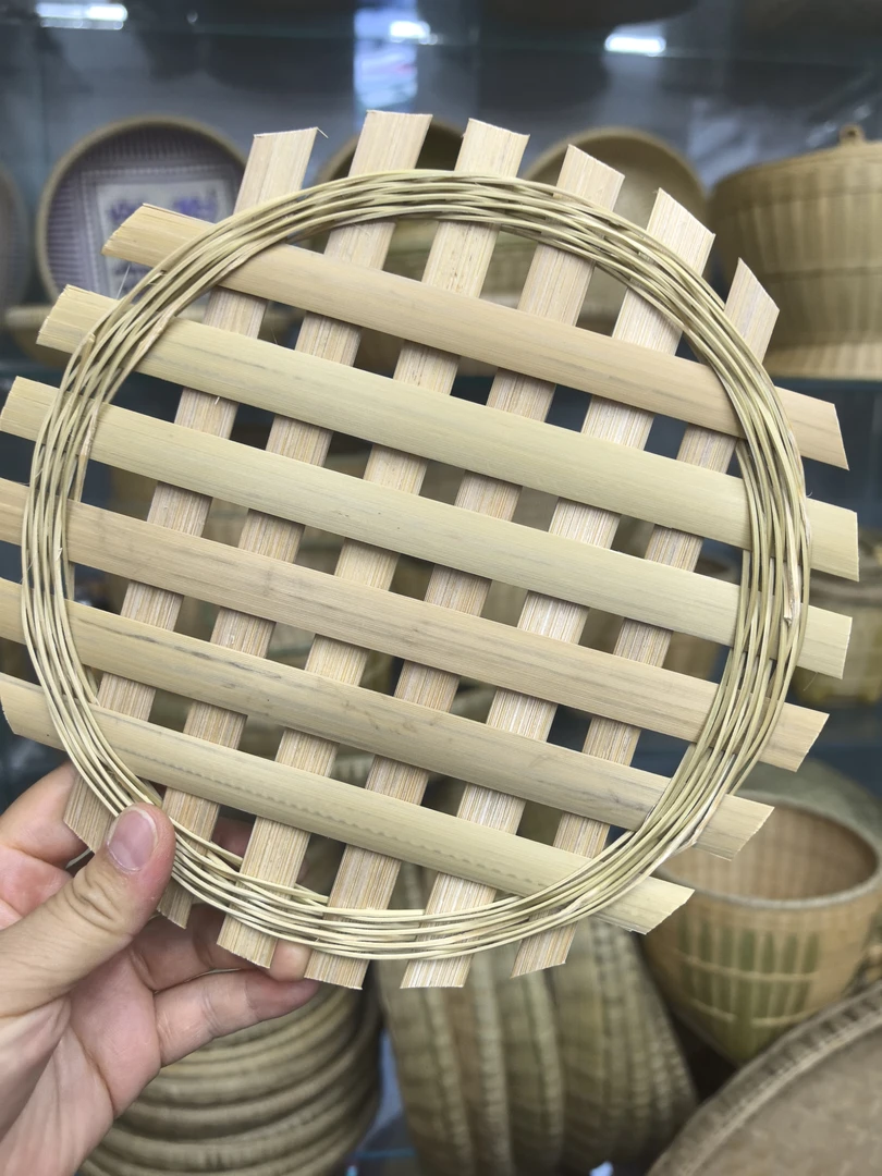 自选纯手工圆形竹蒸架竹蒸垫家用厨房蒸包子蒸菜多功能蒸笼配件