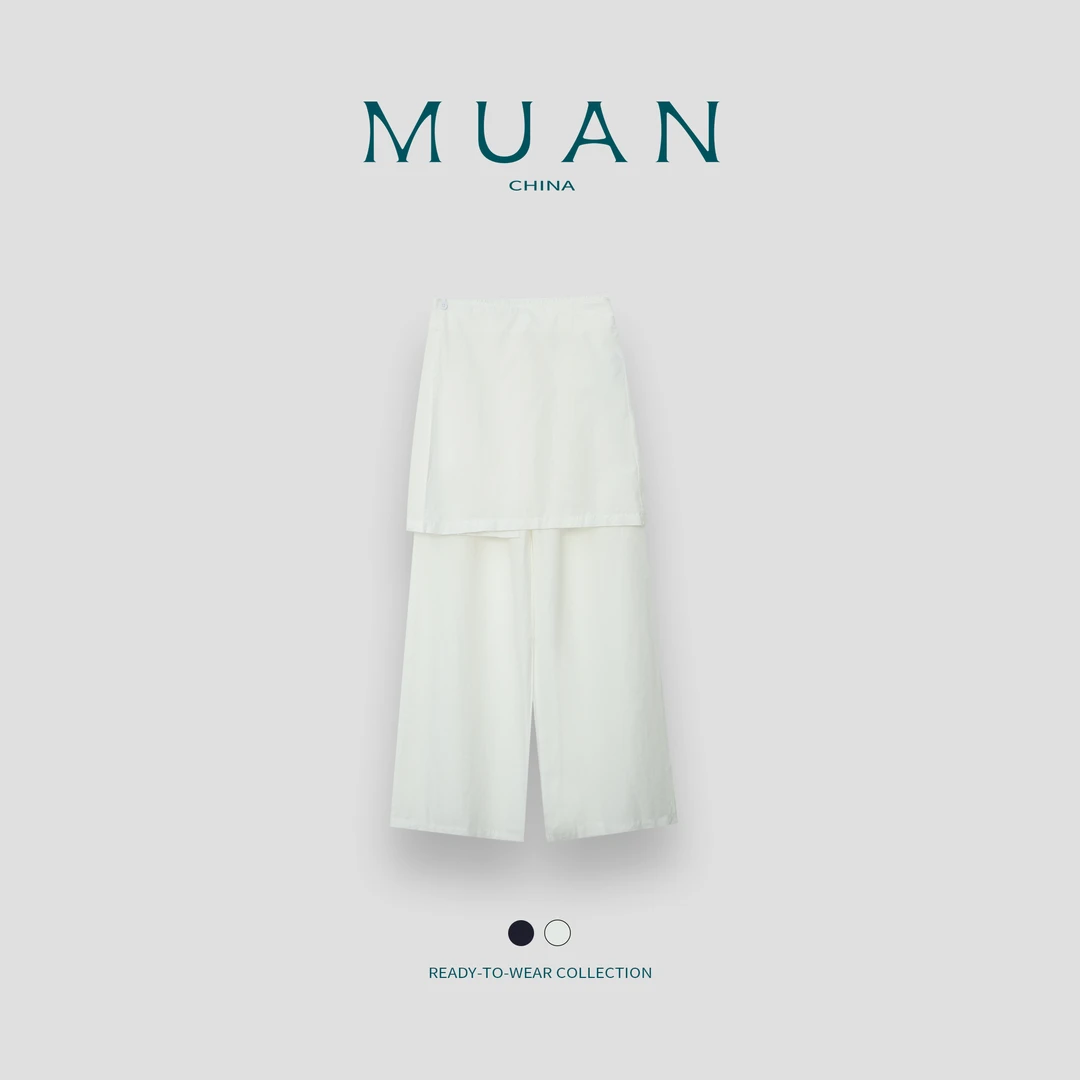 木岸MUAN:《玛德琳裙裤》定制小众设计高级百搭裙裤阔腿裤女JD-8210