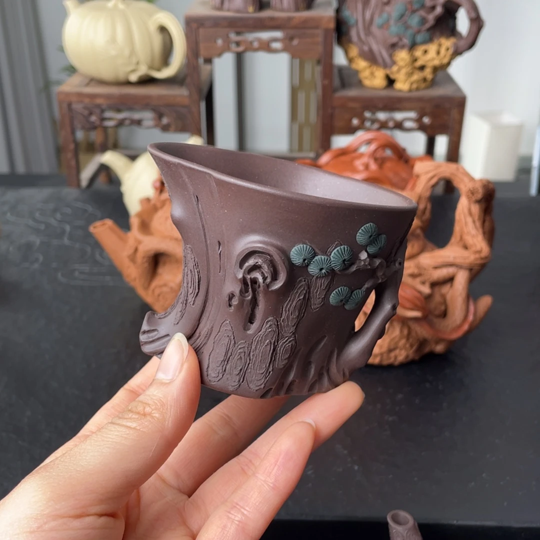 紫砂茶杯紫砂茶具150cc