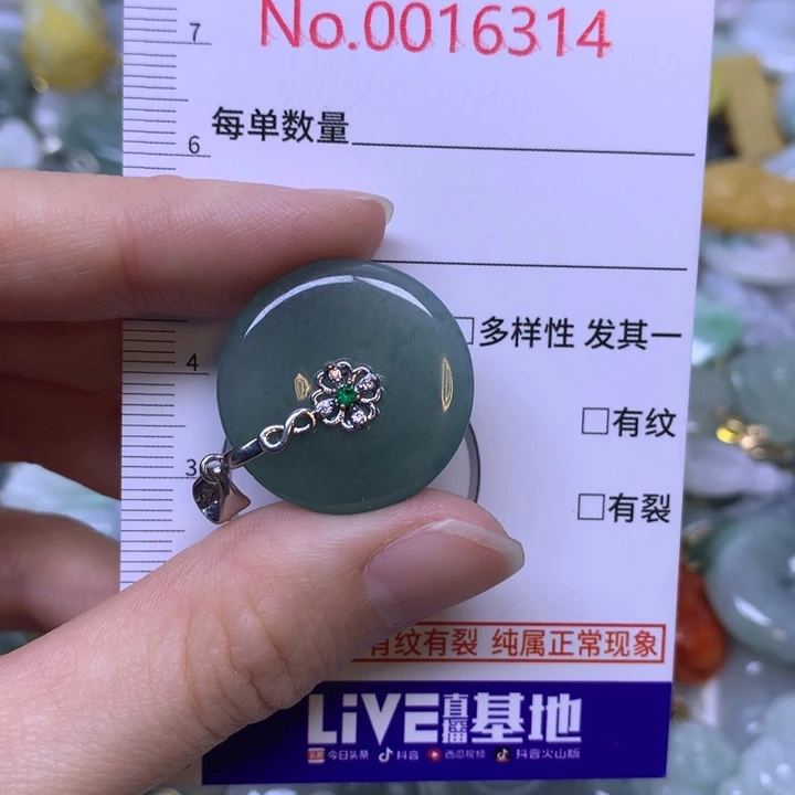 翡翠未镶嵌吊坠(不含链)