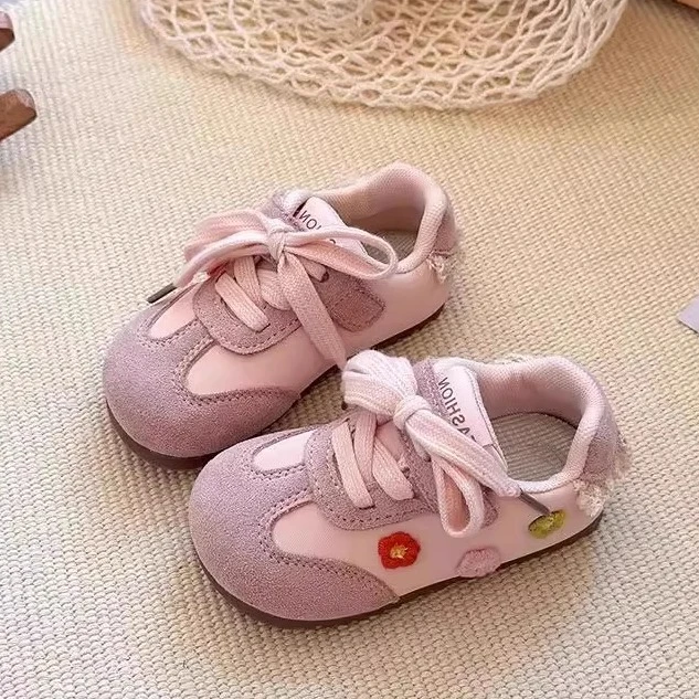 ABC 韩版女童鞋子2025秋季新款儿童运动舒适软底德训鞋女童宝宝鞋