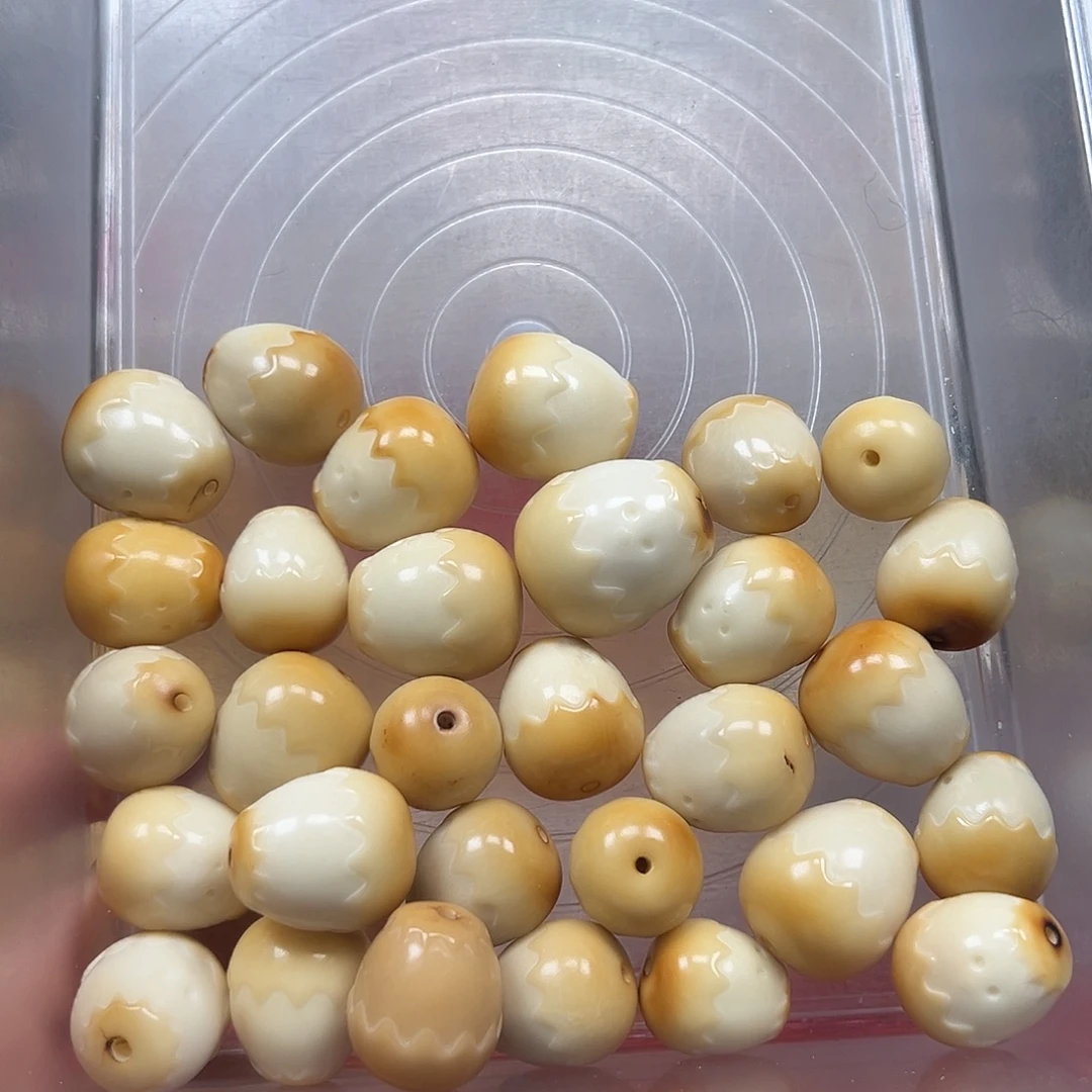 手串菩提根/象牙果瑕疵炭烤蛋仔30颗有裂不售后