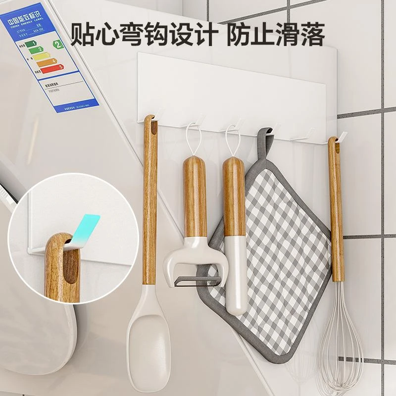 磁吸挂钩冰箱侧面挂架厨房多功能收纳免钉免打孔无痕强力粘钩排钩