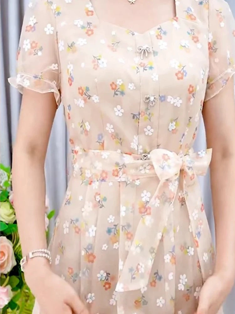 A0384夏季新款高端气质奢华连衣裙