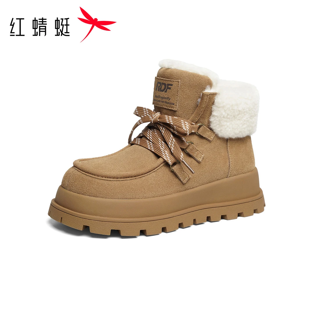雪地靴2025冬季新款女鞋厚底加绒保暖短靴户外防滑棉鞋女鞋