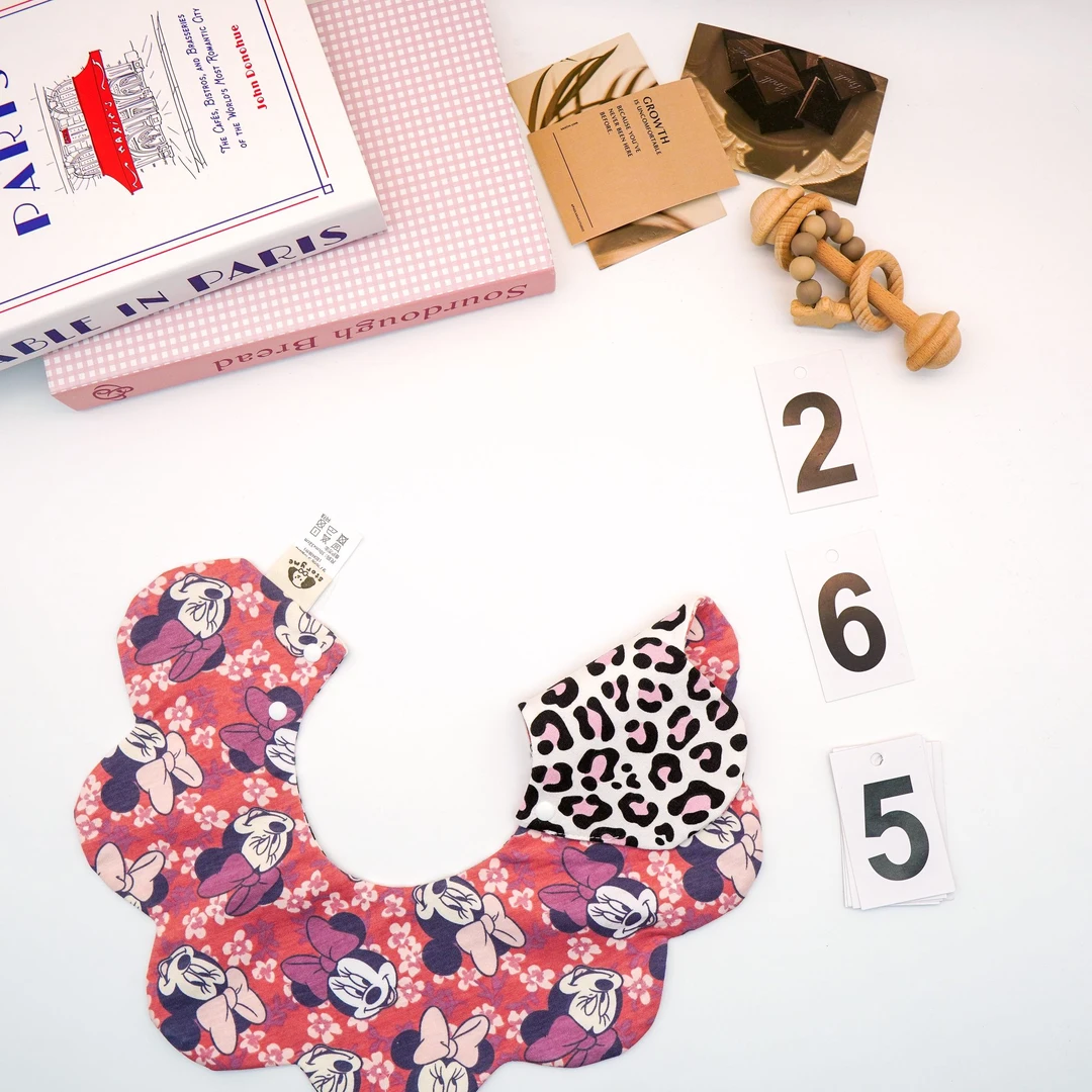 [265]侧标直播Ins婴儿口水巾宝宝围嘴柔软透气防吐奶围兜