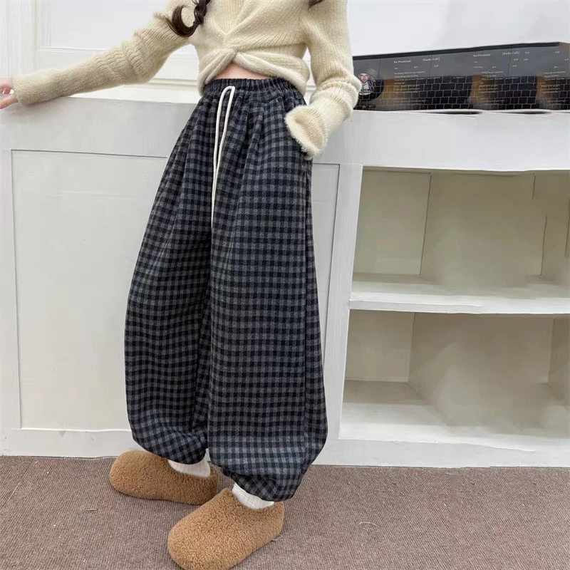 格子裤 加绒 两穿超好看