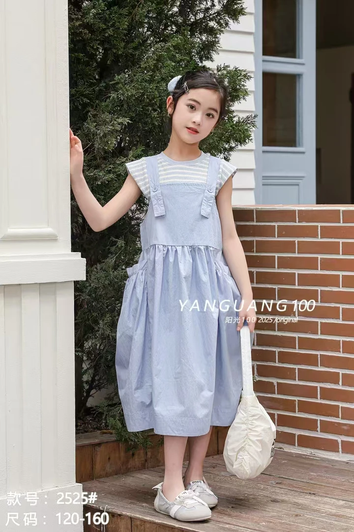【淼淼妈】儿童夏季短袖连衣裙套装2525
