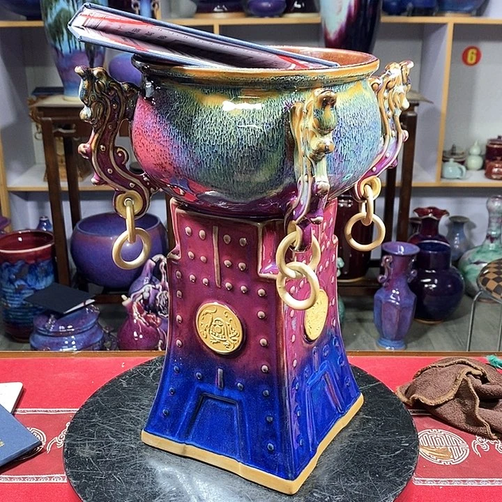 瓶中国神垕精品钧瓷